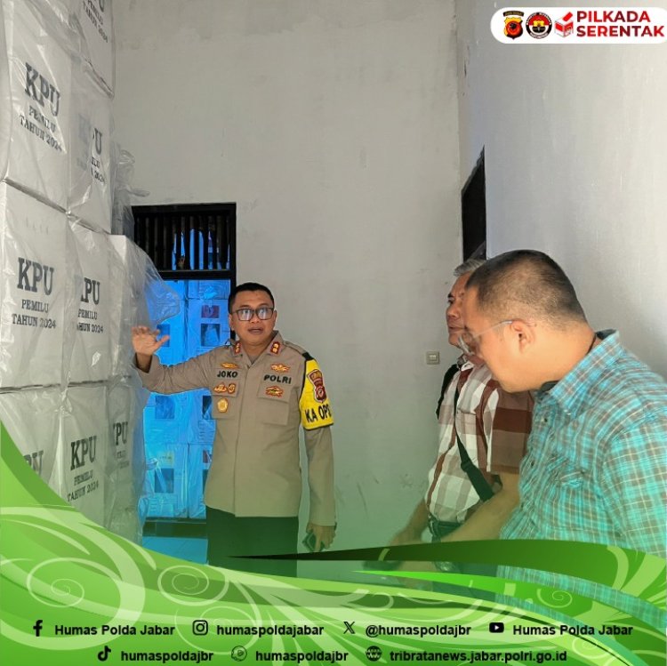 Polres Tasikmalaya Kota Perketat Pengamanan di Gudang Logistik KPU