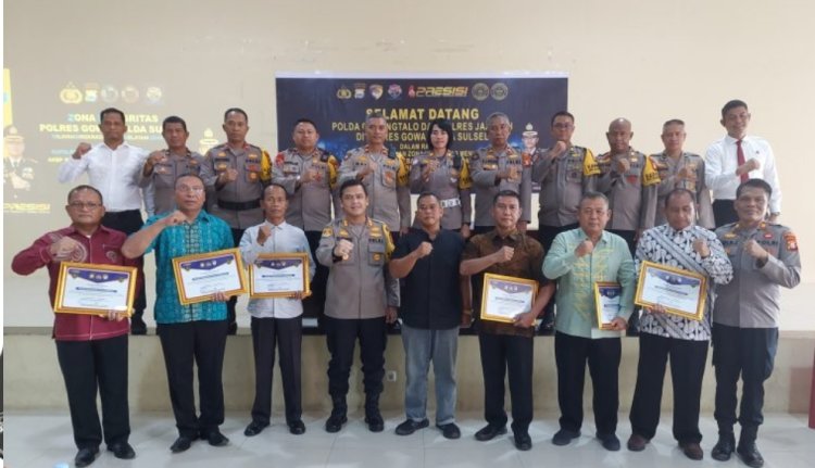 Polres Gowa Terima Kunjungan Studi Tiru ZI-WBK Polda Gorontalo Bersama Polres Jajaran