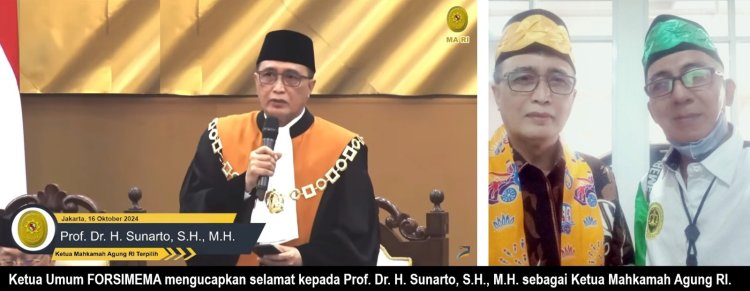 Sunarto Terpilih Ketua MA RI, FORSIMEMA Siap Jadi Mitra Strategis