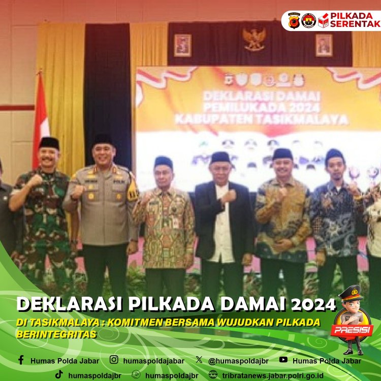 Polres Tasikmalaya Gelar Deklarasi Pilkada  Damai