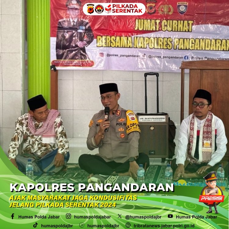 Kapolres Pangandaran Ajak Masyarakat Jaga Kondusifitas Jelang Pilkada Serentak 2024