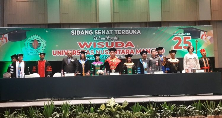 Universitas Nusantara Manado Wisuda 70 Sarjana Angkatan ke-25