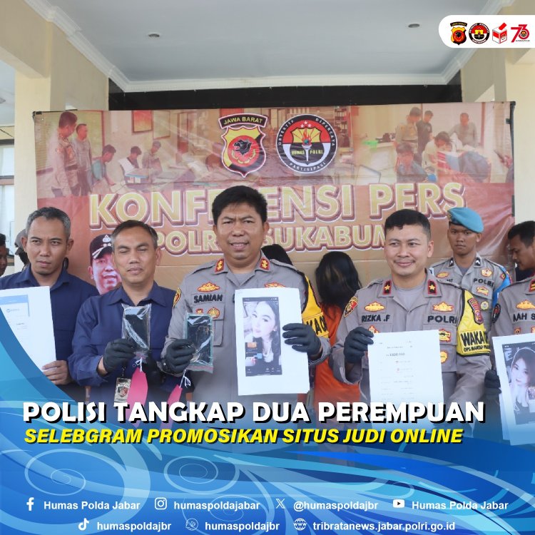 Polisi Tangkap Dua Perempuan Selebgram, Promosikan Situs Judi Online