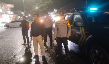 Tingkatkan Keamanan Malam Minggu, Polsek Kebonpedes Gelar Patroli KRYD