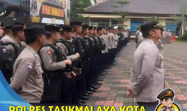 Polres Tasikmalaya Kota Kerahkan Ratusan Personil Amankan Debat Publik Pilkada 2024