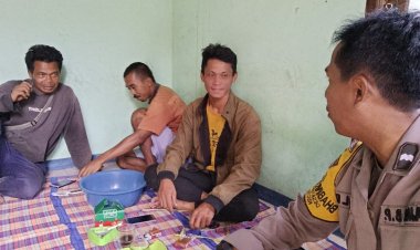 Bangun Cooling System, Bhabinkamtibmas Polsek Sukaraja Sambangi Warga