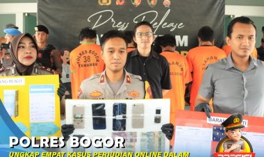 Polres Bogor Ungkap Kasus Judi Online, Dalam Satu Pekan Amankan 8  Pelaku