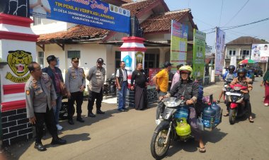 Kapolsek Kebonpedes Pimpin  Pengamanan  Kampanye Calon Bupati