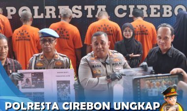 Polresta Cirebon Ungkap  4 Kasus TPPO dan Judi Online, 7 Tersangka Diamankan
