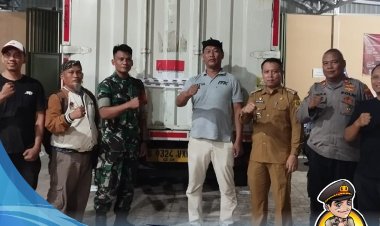 Polsek Citeureup Bersama Instansi Terkait Lakukan Kegiatan Penerimaan Logistik Pilkada 2024