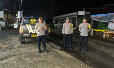 Antisipasi Gukamtibmas Malam Minggu, Kapolsek Kebonpedes Pimpin Patroli KRYD
