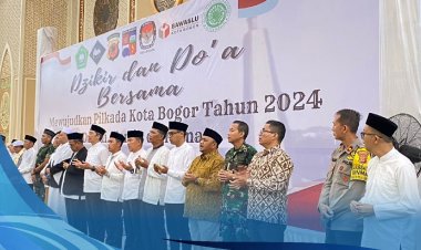 Kapolresta Bogor Hadiri Dzikir dan Do'a Bersama Guna Wujudkan Pilkada Damai