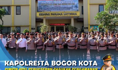 Kapolresta Bogor Kota Pimpin Apel Pergeseran Pengamanan Pilkada 2024