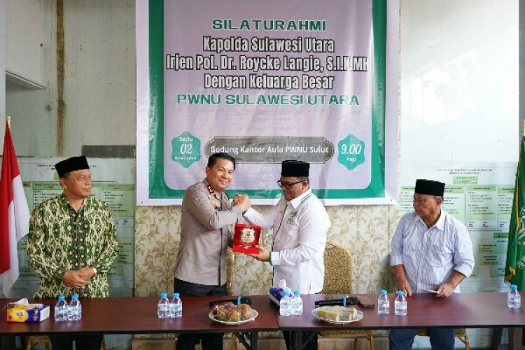 Kapolda Silaturahmi ke PWNU Sulut, Ajak Para Ulama Jaga Kamtibmas di Sulawesi Utara