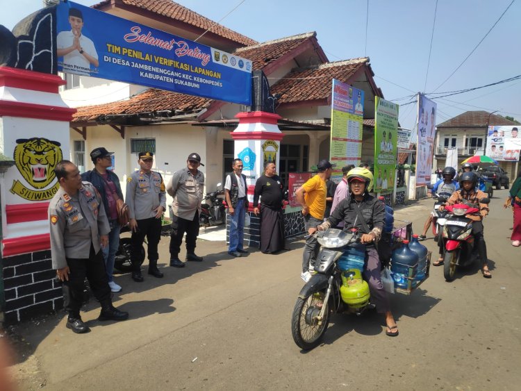 Kapolsek Kebonpedes Pimpin  Pengamanan  Kampanye Calon Bupati