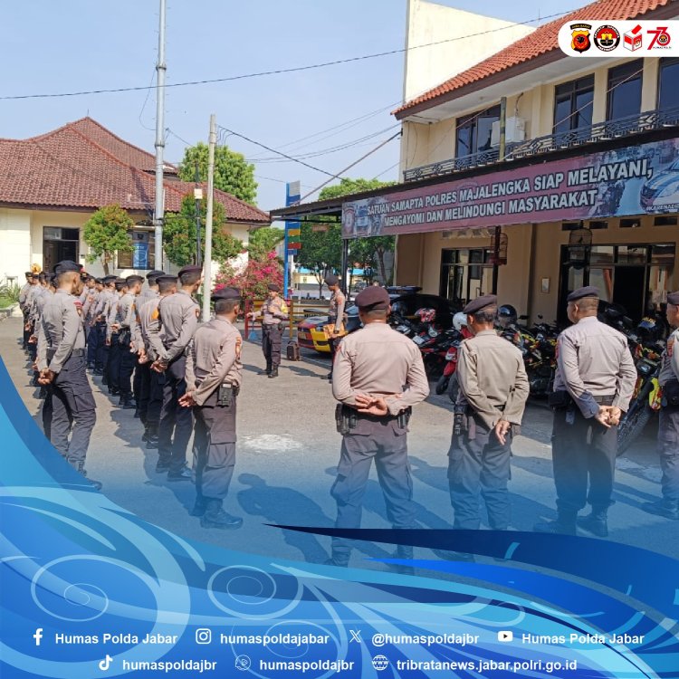 Polres Majalengka Gelar Apel Siaga,Fokus  Pengamanan Pilkada 2024