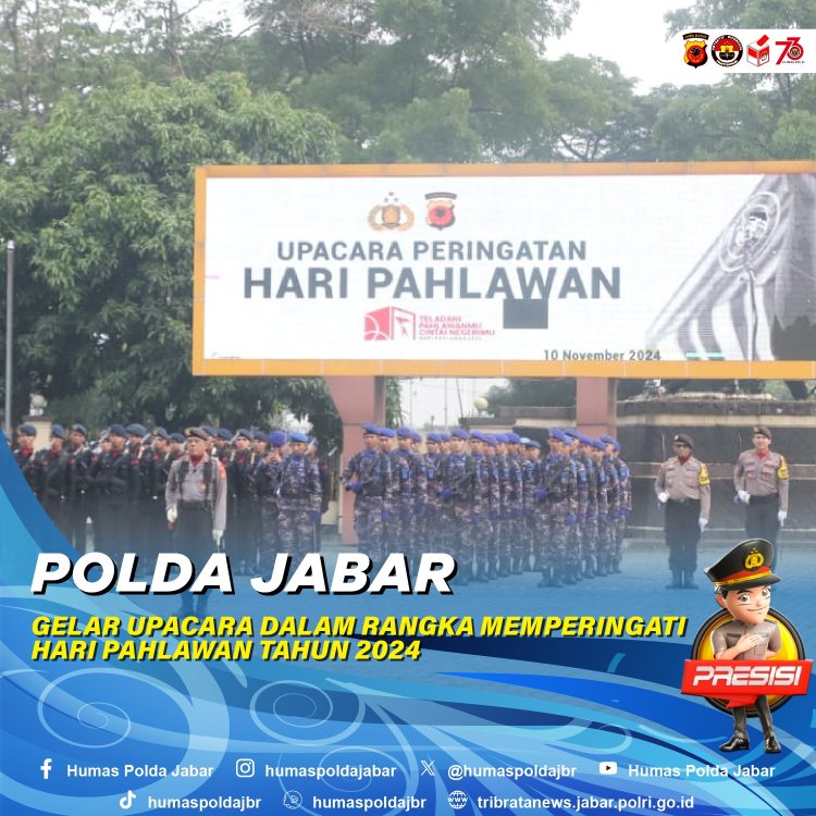 Polda Jabar Gelar Upacara Peringatan Hari Pahlawan Tahun 2024