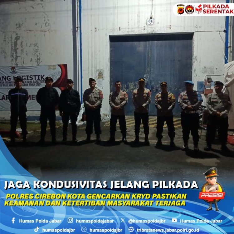 Jaga Kondusifitas Jelang Pilkada 2024, Polres Cirebon Kota Gencar Laksanakan Patroli KRYD