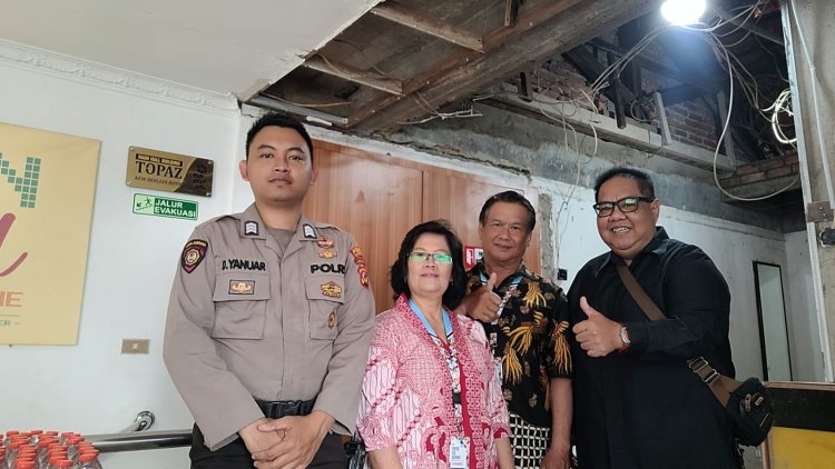 Polsek Cisaat Gelar Pengamanan Minggu Kasih di Gereja, Berikan Rasa Aman Bagi Jemaat