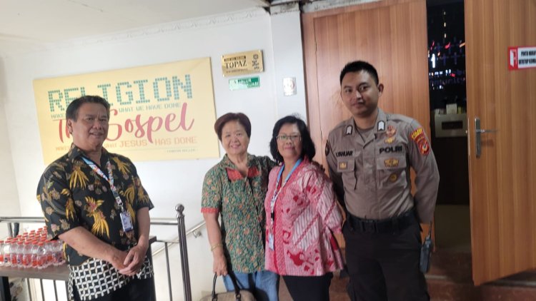 Polsek Cisaat Gelar Pengamanan Minggu Kasih di Gereja, Berikan Rasa Aman Bagi Jemaat