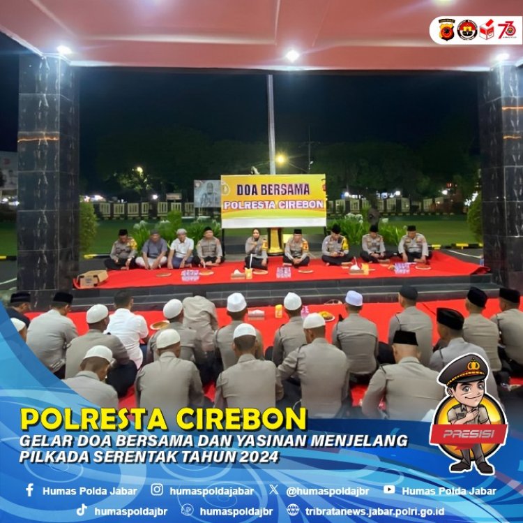 Polresta Cirebon Gelar Do'a Bersama Jelang Pilkada Serentak 2024