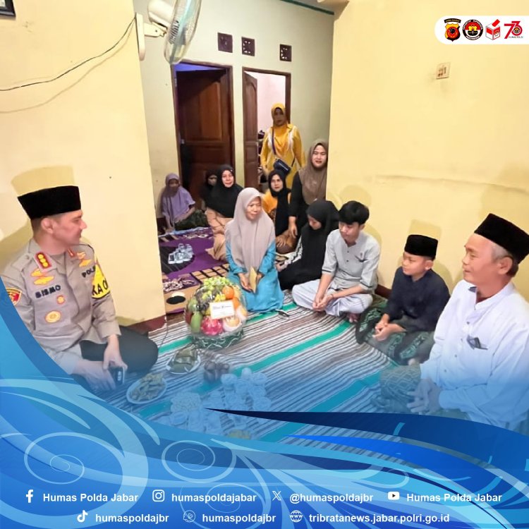 Kapolresta Bogor Kota Berikan Santunan  Untuk Keluarga Almarhum Petugas Ketertiban TPS