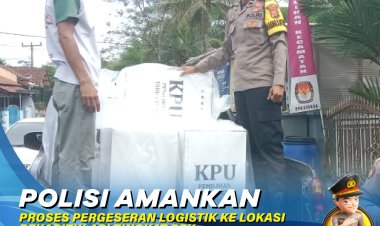 Polisi Amankan Proses Pergeseran Logistik ke Lokasi Rekapitulasi Tingkat PPK