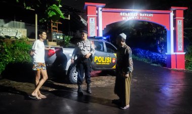 Guna Mewujudkan Kondusifitas Kamtibmas,Polsek Kebonpedes Laksanakan Patroli Malam Hari