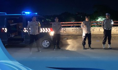 Cegah C3 dan Gangguan Kamtibmas Pasca Pilkada 2024, Polsek Pasekan Gencar Patroli Malam