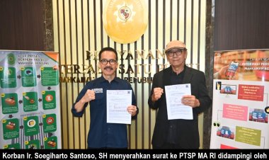 8 Tahun Berjuang Cari Keadilan, Soegiharto Santoso Surati Ketua MA