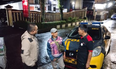 Antisipasi Gangguan Kamtibmas, Polsek Cikole Tingkatkan Patroli Malam
