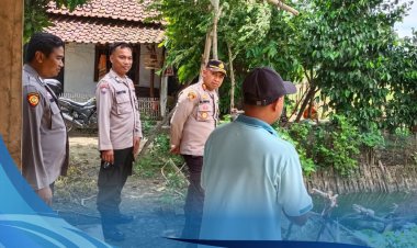 Polsek Widasari Dukung Program Ketahanan Pangan Melalui  Budidaya Gurame