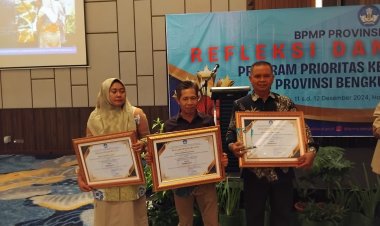 Dinas Pendidikan Kabupaten Kaur Sabet 4 Penghargaan Pada Malam Refleksi dan Apresiasi BPMP Award 2024