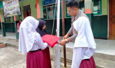 Bhabinkamtibmas Polsek Sukaraja Berikan Pembinaan dan Pelatihan Kepada Pelajar