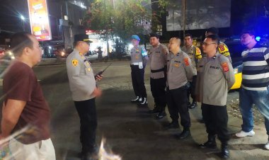 Kapolsek Lembursitu Pimpin Apel Patroli KRYD, Antisipasi Gangguan Kamtibmas Malam Minggu