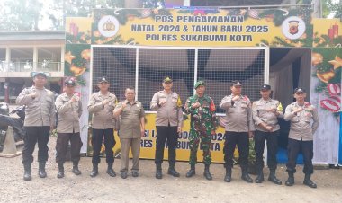 Jelang Libur Natal dan Tahun Baru, Polsek Kadudampit Laksanakan Pengamanan di Objek Wisata