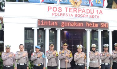 Kapolresta Bogor Cek Pos Pengamanan Terpadu Operasi Lilin Lodaya 2024