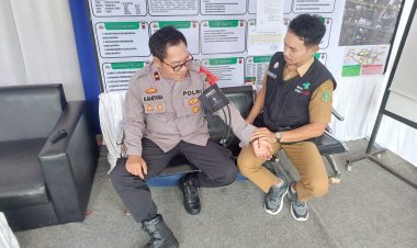 Pastikan Kondisi Stamina Petugas Stabil, Dinkes Kota Sukabumi Lakukan Cek Up Kesehatan Anggota Pos PAM Nataru