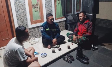 Wujudkan Harkamtibmas Tetap Kondusif, Bhabinkamtibmas Polsek Sukaraja Sambangi Warga
