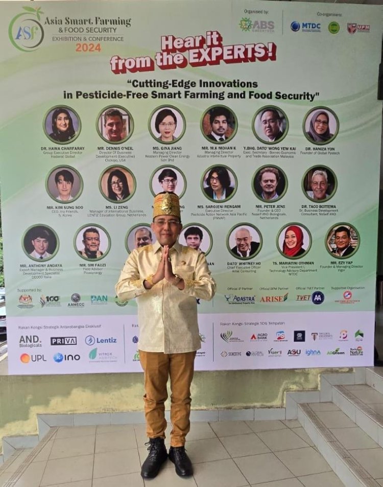 Sultan Paser 18 King of Nusantara Jadi Narasumber 27 Negara di Acara Smart Farming Malaysia