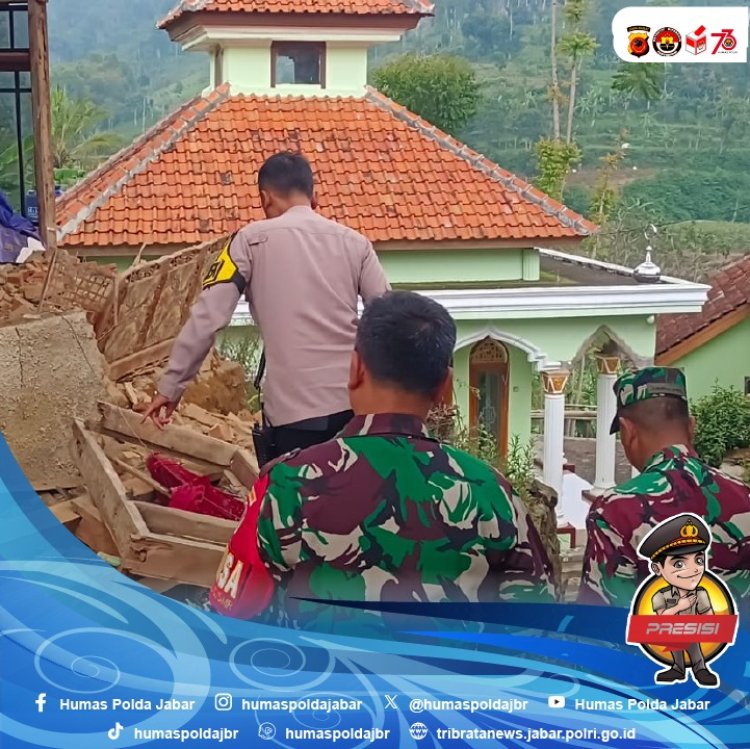 Polisi Lakukan Patroli Mitigasi Bencana Pasca Gempa