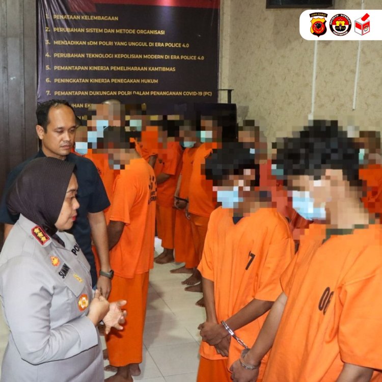 Polresta Cirebon Amankan Empat Pelaku Pengeroyokan Mengakibatkan Korban Meninggal Dunia