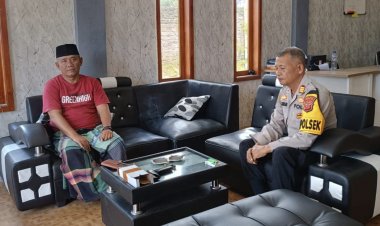 Jalin Kedekatan Dengan Warga, Kapolsek Sukaraja Sambangi Tokoh Masyarakat
