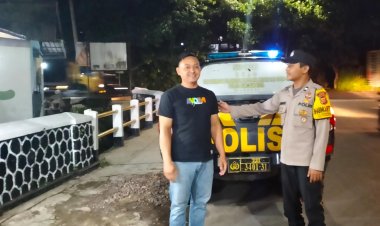 Bhabinkamtibmas Polsek Kebonpedes Laksanakan Patroli Dialogis