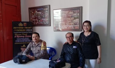 Jaga Kondusifitas, Polsek Kebonpedes Gelar Pengamanan Minggu Kasih di Gereja