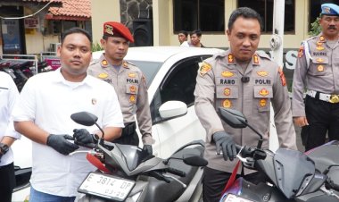 Sat Reskrim Polres  Cirebon Kota Berhasil Ungkap Sindikat  Pencurian Kendaraan Bermotor
