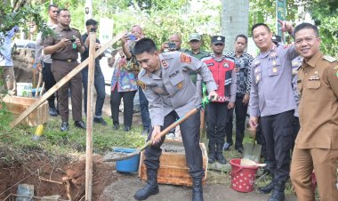 Kapolda Jabar Laksanakan Peletakan Batu Pertama Pembangunan Polsek Arjasari