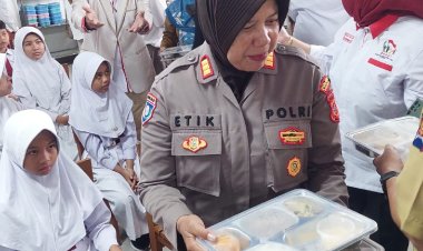 Polres Bogor Kota dan Badan Komunikasi Nasional Desa Gelar Dapur Mandiri dan Pemberian Makanan Bergizi