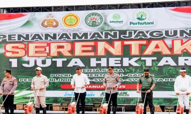 Gerakan Satu Juta Hektare Jagung,  Sinergi Polri dan Kementrian Pertanian Wujudkan Swasembada Pangan 2025