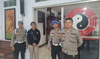 Pastikan Keamanan Jelang Perayaan Imlek,Polsek Warudoyong Monitoring di Vihara